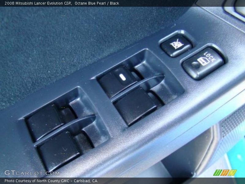 Octane Blue Pearl / Black 2008 Mitsubishi Lancer Evolution GSR