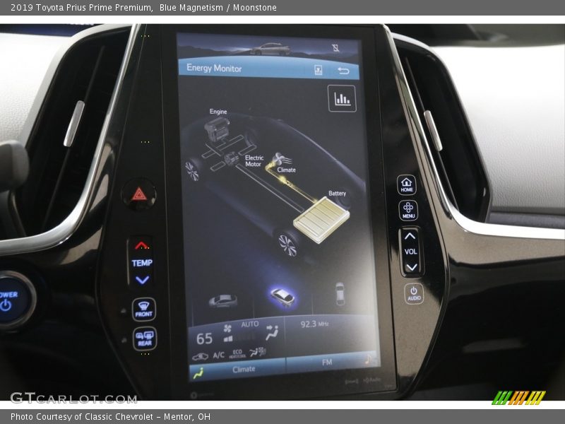 Controls of 2019 Prius Prime Premium