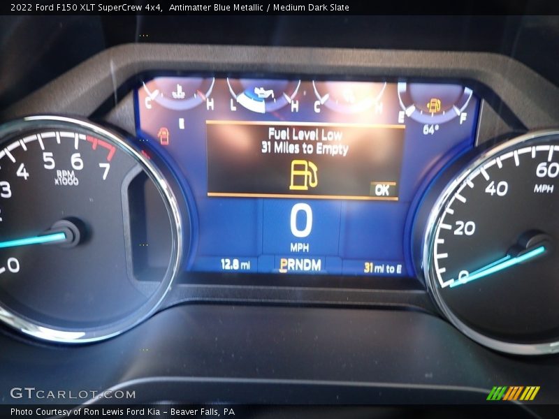 Antimatter Blue Metallic / Medium Dark Slate 2022 Ford F150 XLT SuperCrew 4x4