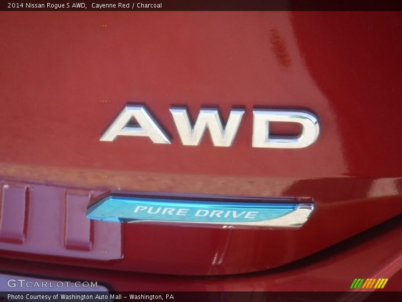 Cayenne Red / Charcoal 2014 Nissan Rogue S AWD