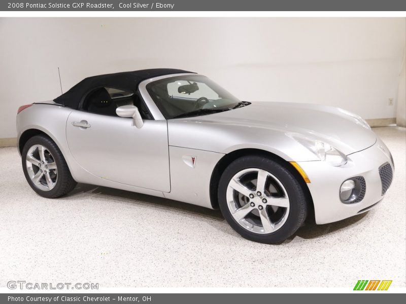 Cool Silver / Ebony 2008 Pontiac Solstice GXP Roadster