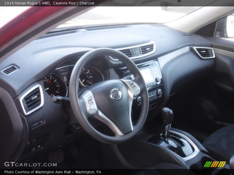 Cayenne Red / Charcoal 2014 Nissan Rogue S AWD