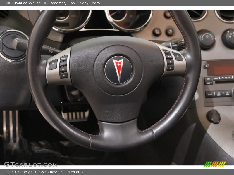 Cool Silver / Ebony 2008 Pontiac Solstice GXP Roadster