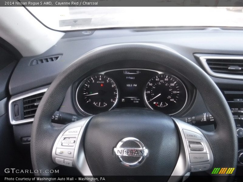 Cayenne Red / Charcoal 2014 Nissan Rogue S AWD