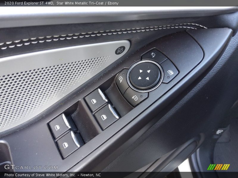 Star White Metallic Tri-Coat / Ebony 2020 Ford Explorer ST 4WD