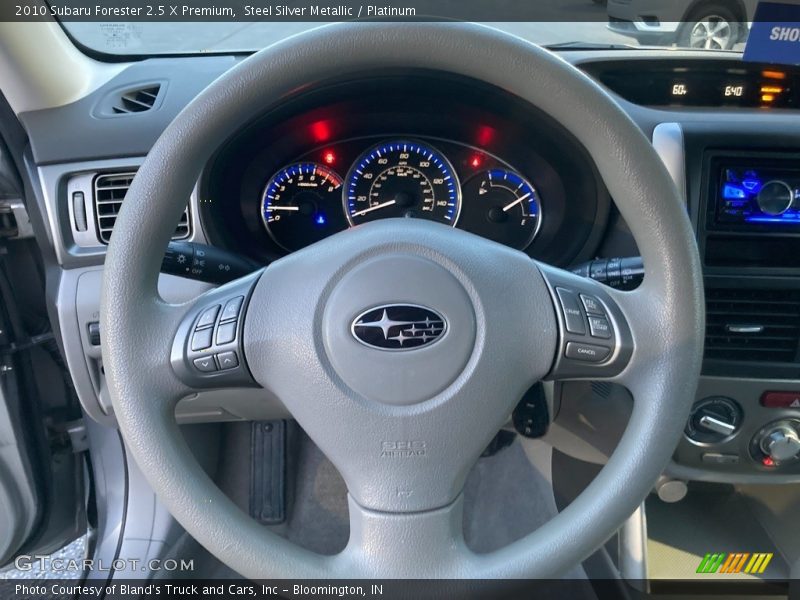 Steel Silver Metallic / Platinum 2010 Subaru Forester 2.5 X Premium