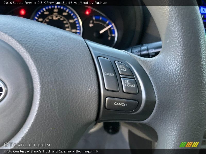 Steel Silver Metallic / Platinum 2010 Subaru Forester 2.5 X Premium
