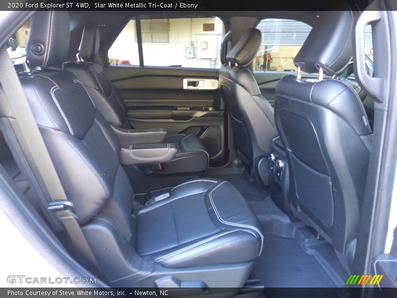 Star White Metallic Tri-Coat / Ebony 2020 Ford Explorer ST 4WD