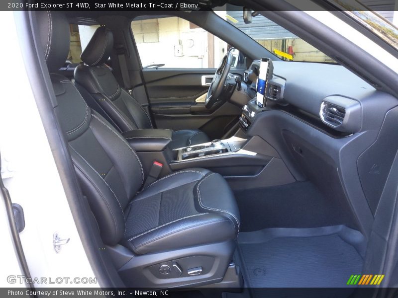 Star White Metallic Tri-Coat / Ebony 2020 Ford Explorer ST 4WD