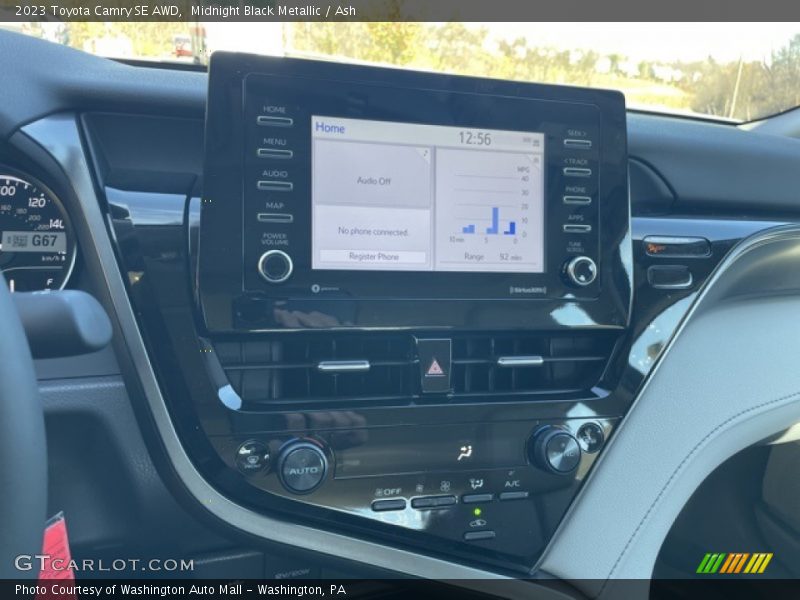 Midnight Black Metallic / Ash 2023 Toyota Camry SE AWD