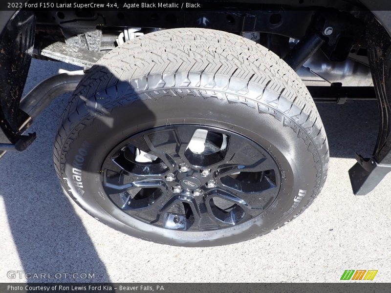 Agate Black Metallic / Black 2022 Ford F150 Lariat SuperCrew 4x4