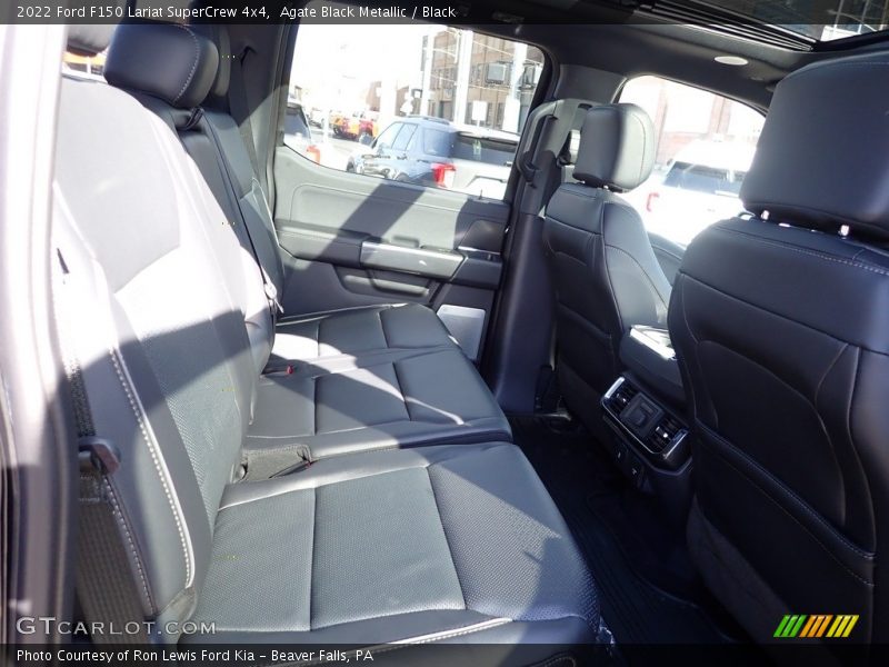 Agate Black Metallic / Black 2022 Ford F150 Lariat SuperCrew 4x4