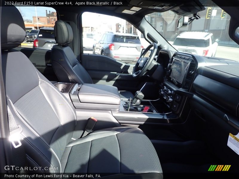 Agate Black Metallic / Black 2022 Ford F150 Lariat SuperCrew 4x4