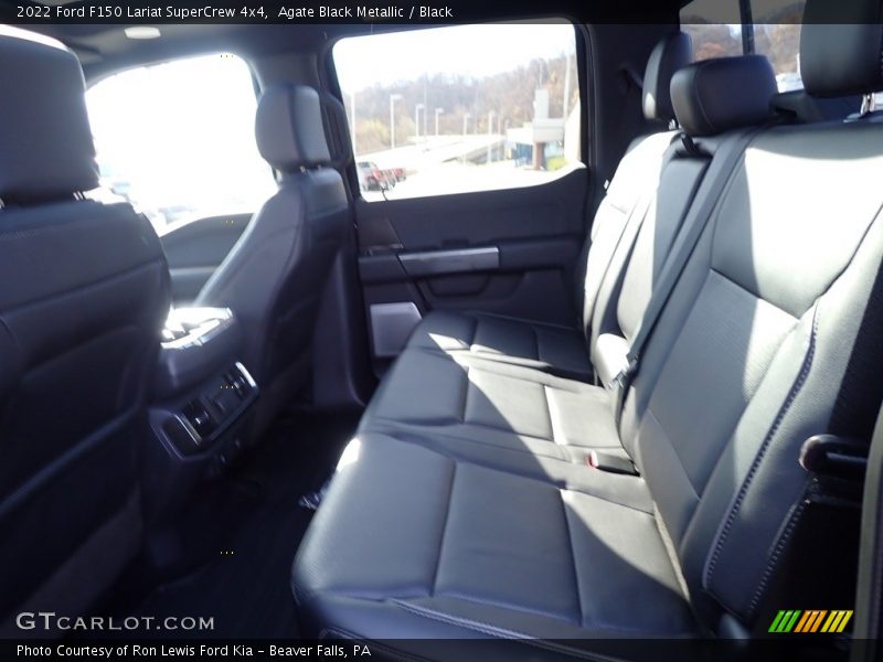 Agate Black Metallic / Black 2022 Ford F150 Lariat SuperCrew 4x4