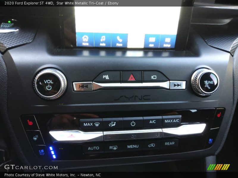 Star White Metallic Tri-Coat / Ebony 2020 Ford Explorer ST 4WD