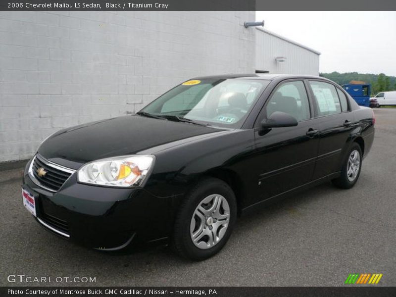 Black / Titanium Gray 2006 Chevrolet Malibu LS Sedan