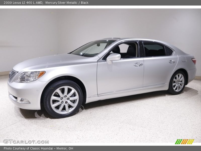 Mercury Silver Metallic / Black 2009 Lexus LS 460 L AWD