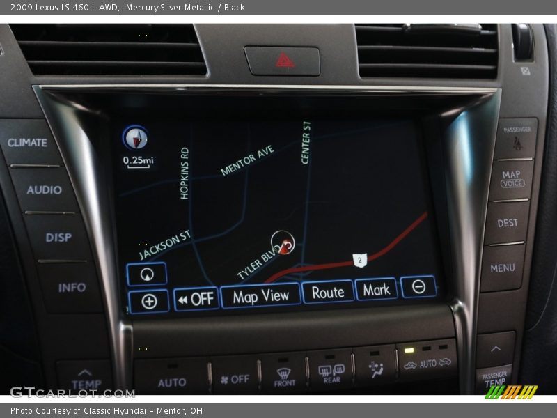 Mercury Silver Metallic / Black 2009 Lexus LS 460 L AWD