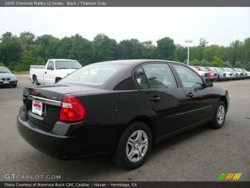 Black / Titanium Gray 2006 Chevrolet Malibu LS Sedan