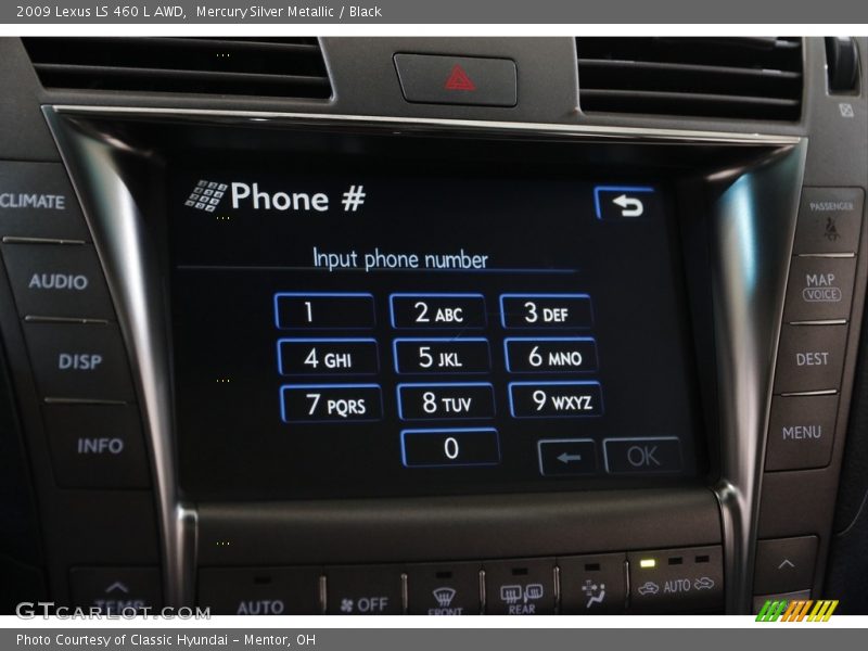 Mercury Silver Metallic / Black 2009 Lexus LS 460 L AWD