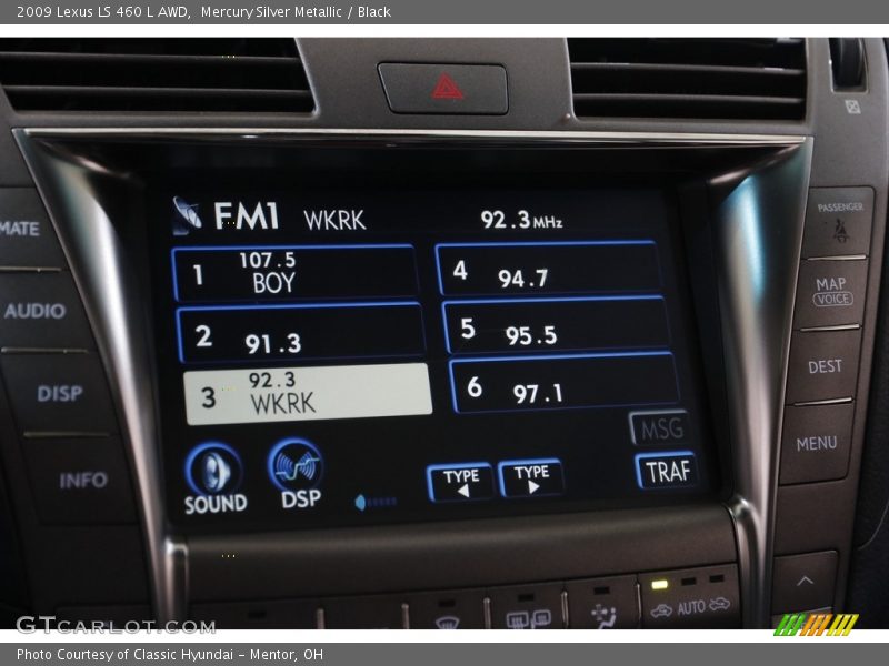 Mercury Silver Metallic / Black 2009 Lexus LS 460 L AWD