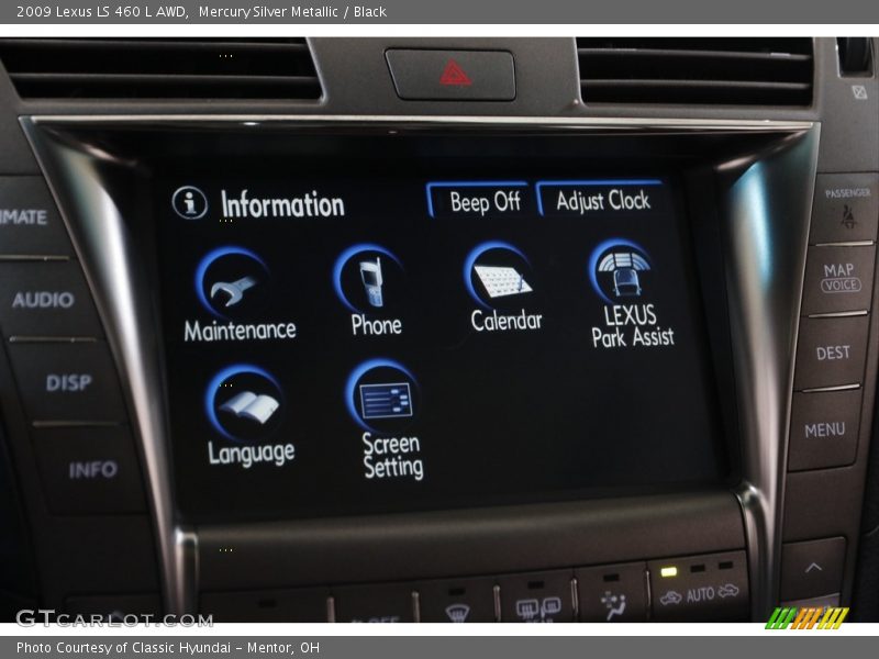 Mercury Silver Metallic / Black 2009 Lexus LS 460 L AWD