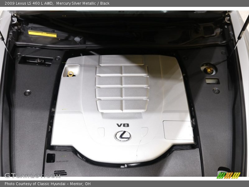 Mercury Silver Metallic / Black 2009 Lexus LS 460 L AWD