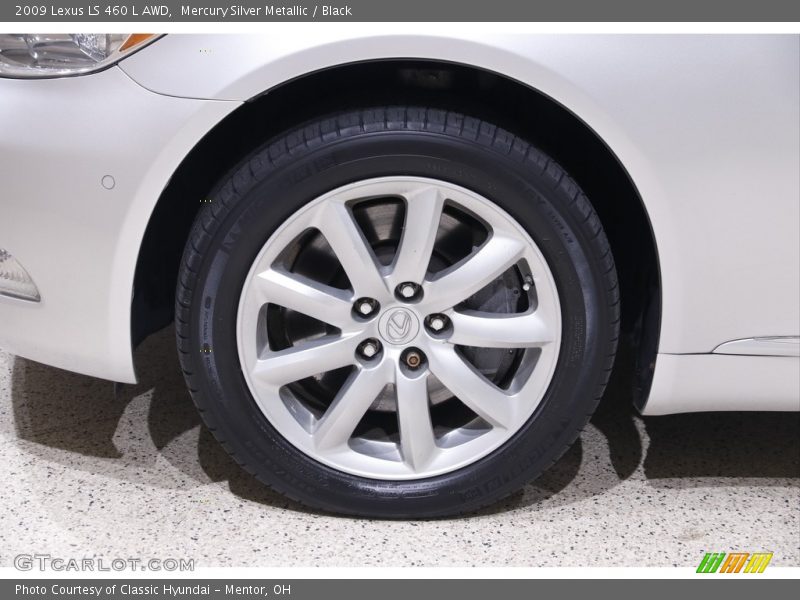 Mercury Silver Metallic / Black 2009 Lexus LS 460 L AWD