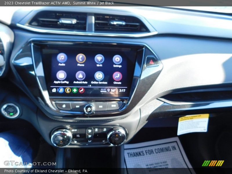 Summit White / Jet Black 2023 Chevrolet TrailBlazer ACTIV AWD