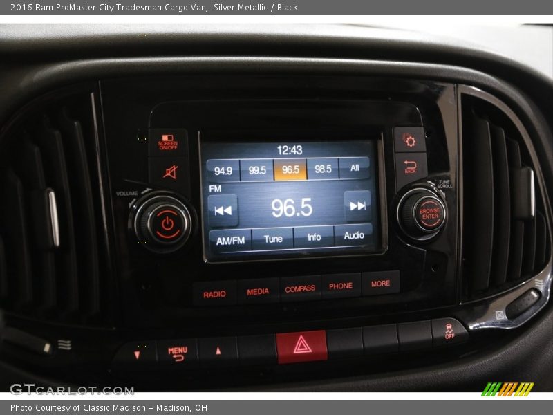 Audio System of 2016 ProMaster City Tradesman Cargo Van