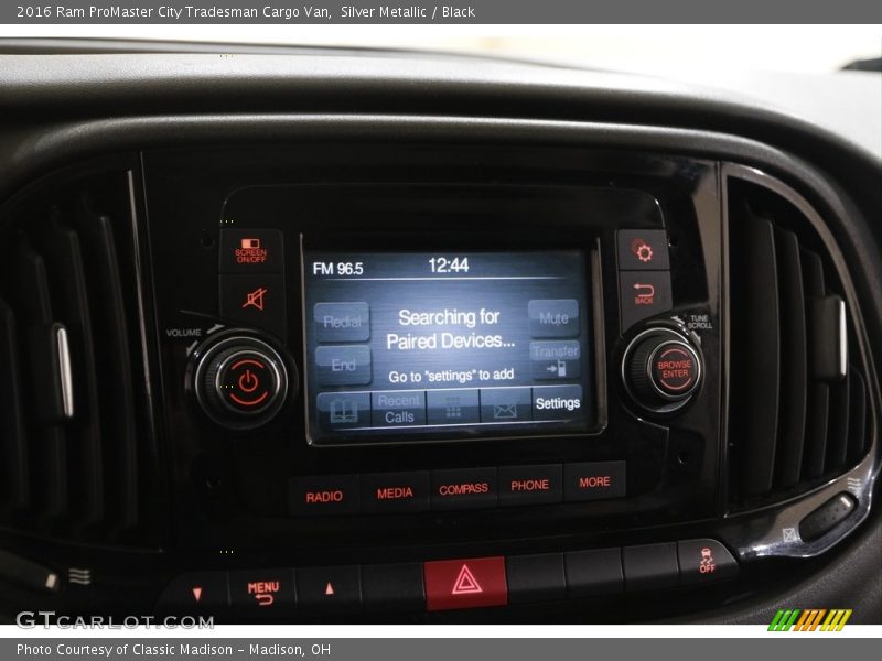 Controls of 2016 ProMaster City Tradesman Cargo Van