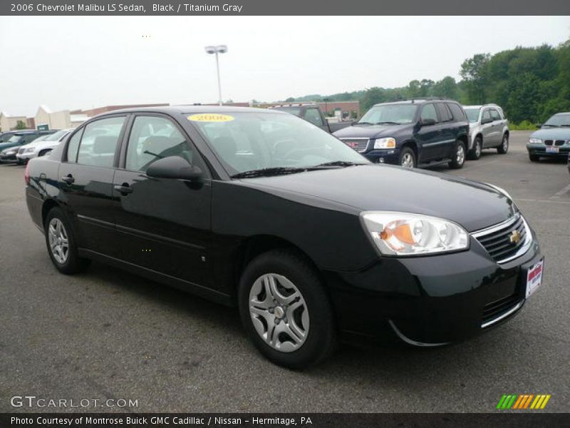 Black / Titanium Gray 2006 Chevrolet Malibu LS Sedan