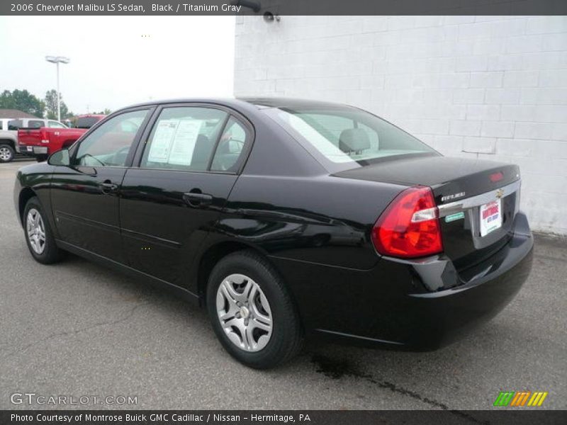 Black / Titanium Gray 2006 Chevrolet Malibu LS Sedan