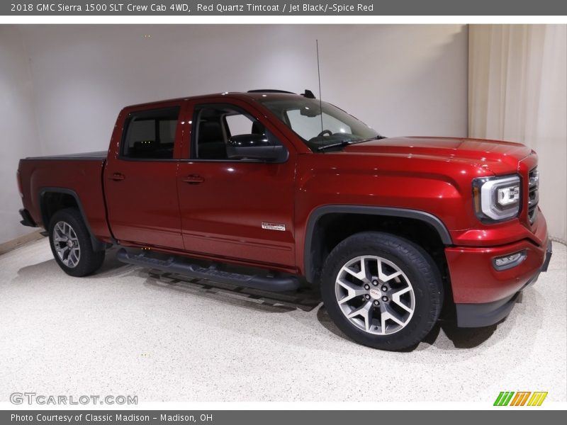 Red Quartz Tintcoat / Jet Black/­Spice Red 2018 GMC Sierra 1500 SLT Crew Cab 4WD