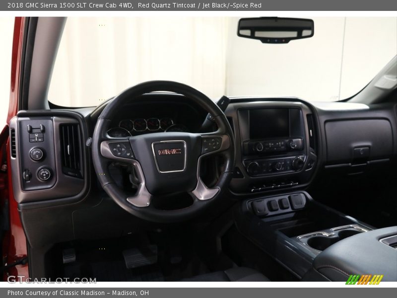 Red Quartz Tintcoat / Jet Black/­Spice Red 2018 GMC Sierra 1500 SLT Crew Cab 4WD