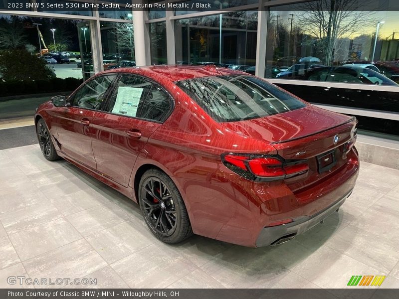 Aventurin Red Metallic / Black 2023 BMW 5 Series 530i xDrive Sedan