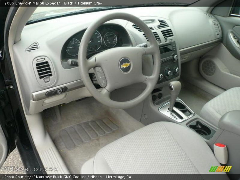 Black / Titanium Gray 2006 Chevrolet Malibu LS Sedan