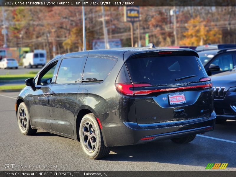 Brilliant Black Crystal Pearl / Black 2022 Chrysler Pacifica Hybrid Touring L