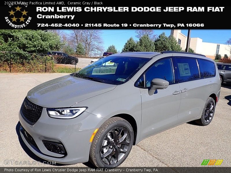 Ceramic Gray / Black 2022 Chrysler Pacifica Limited AWD
