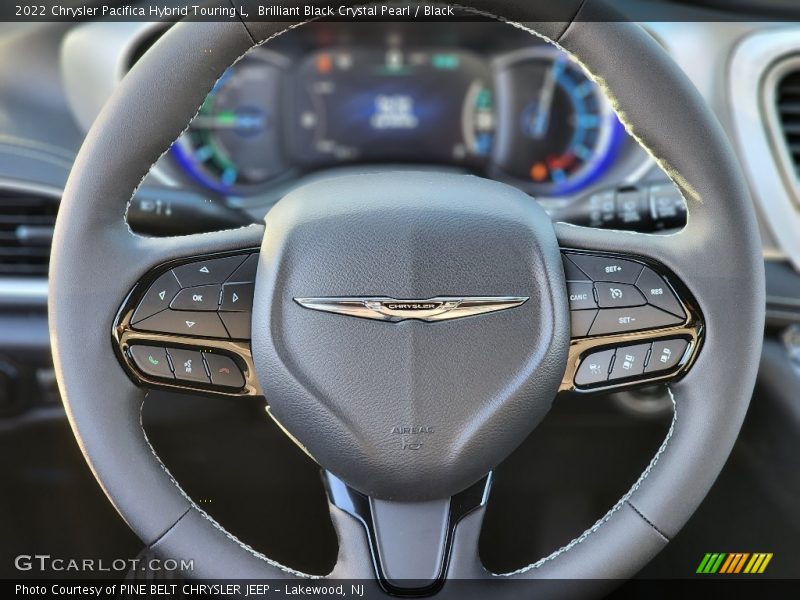 Brilliant Black Crystal Pearl / Black 2022 Chrysler Pacifica Hybrid Touring L