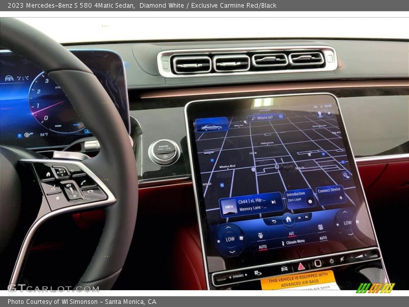 Diamond White / Exclusive Carmine Red/Black 2023 Mercedes-Benz S 580 4Matic Sedan