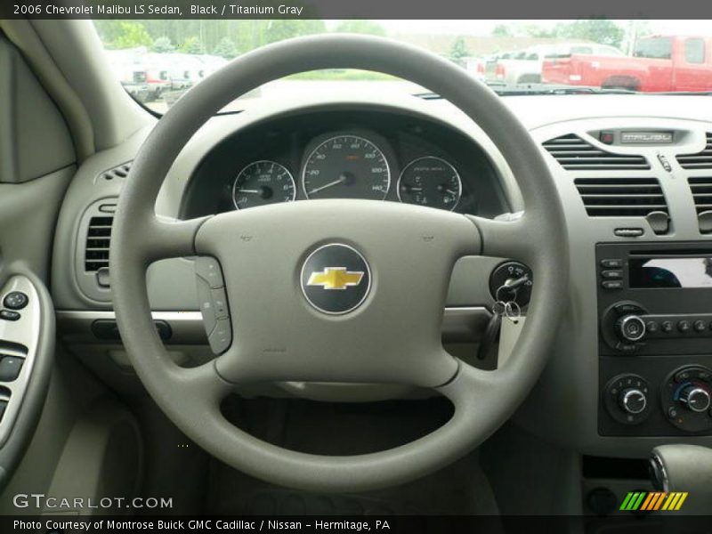 Black / Titanium Gray 2006 Chevrolet Malibu LS Sedan