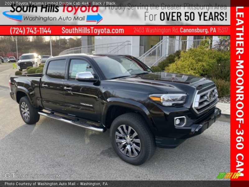 Black / Black 2023 Toyota Tacoma Limited Double Cab 4x4