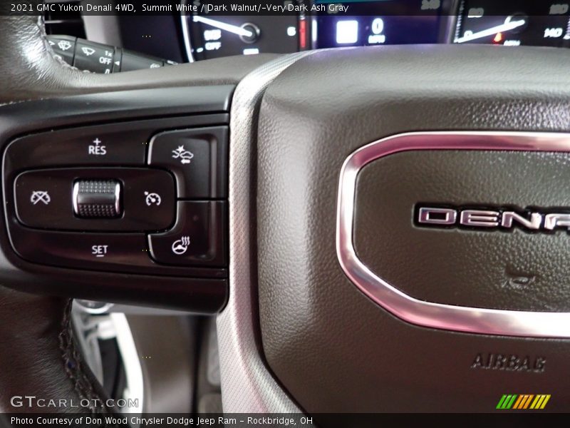 Summit White / Dark Walnut/­Very Dark Ash Gray 2021 GMC Yukon Denali 4WD