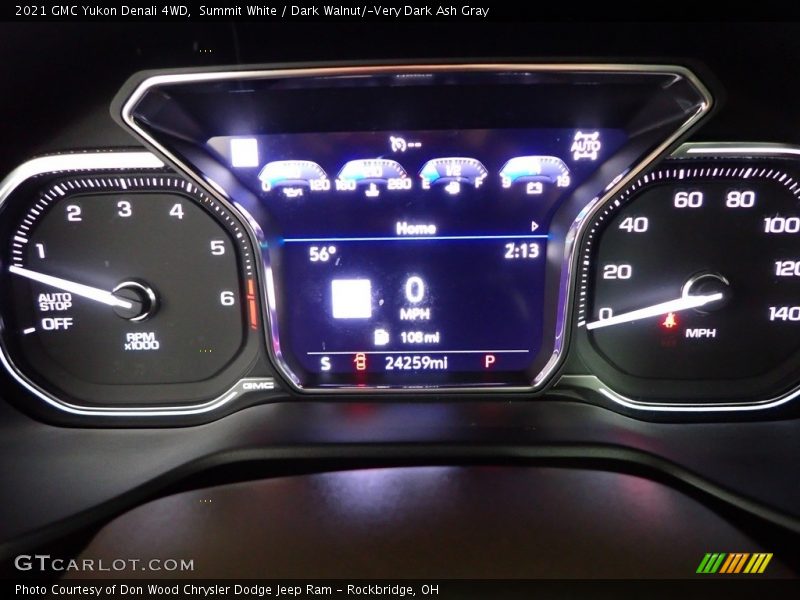 Summit White / Dark Walnut/­Very Dark Ash Gray 2021 GMC Yukon Denali 4WD