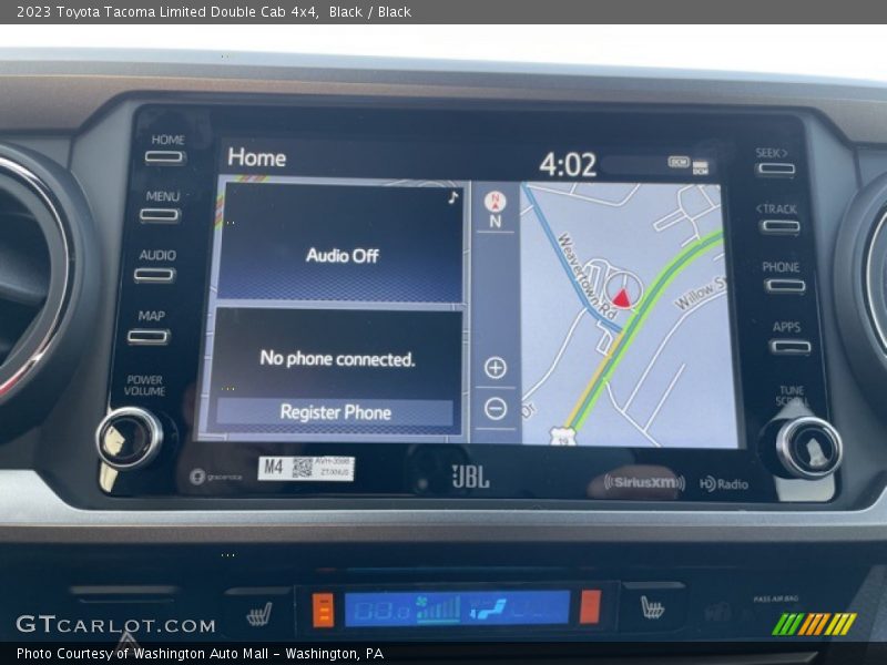Navigation of 2023 Tacoma Limited Double Cab 4x4