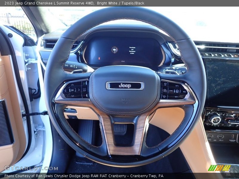 Bright White / Tupelo/Black 2023 Jeep Grand Cherokee L Summit Reserve 4WD