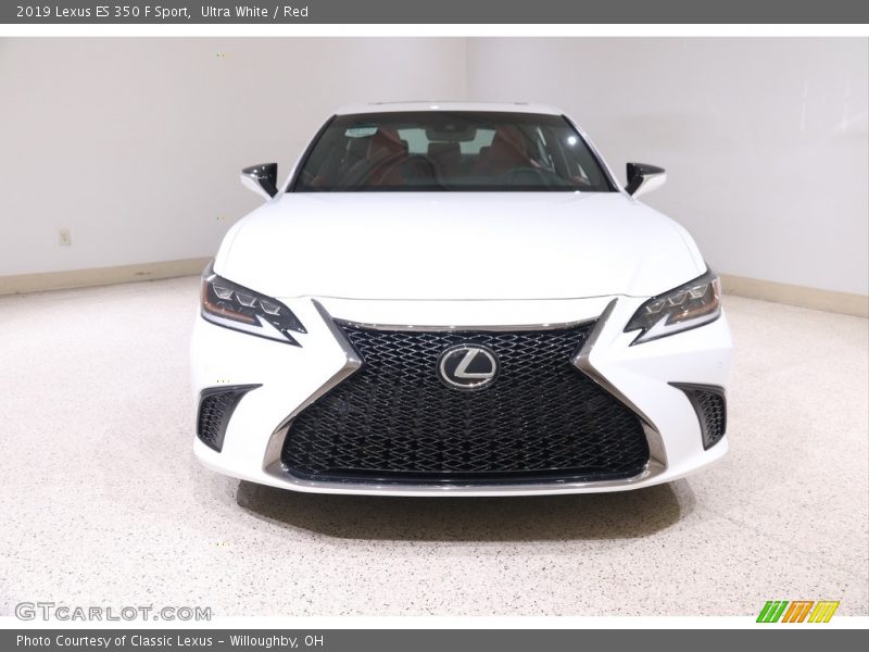 Ultra White / Red 2019 Lexus ES 350 F Sport