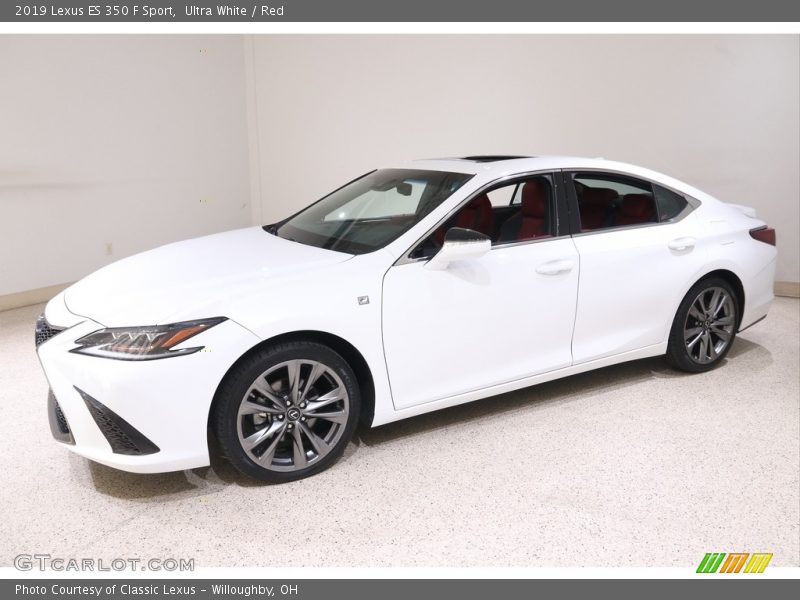 Ultra White / Red 2019 Lexus ES 350 F Sport