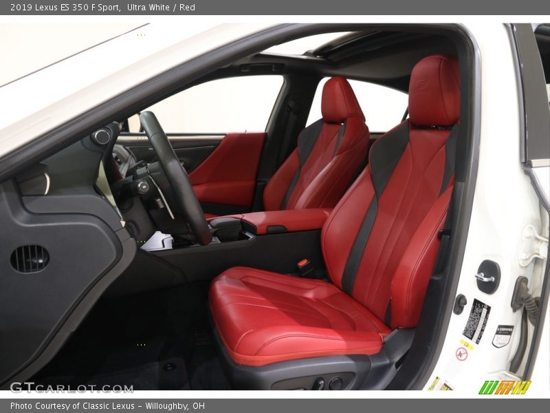 Ultra White / Red 2019 Lexus ES 350 F Sport